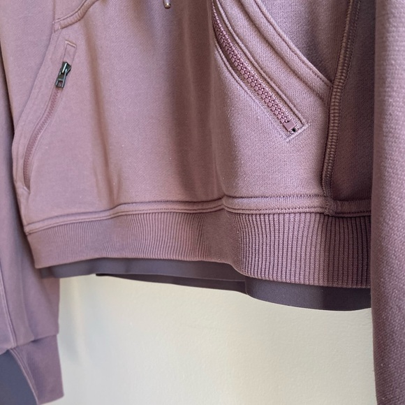 Athleta Recover Hoodie Sweatshirt Size S Smoked Almond Purple Brown Pullover - Picture 6 of 11